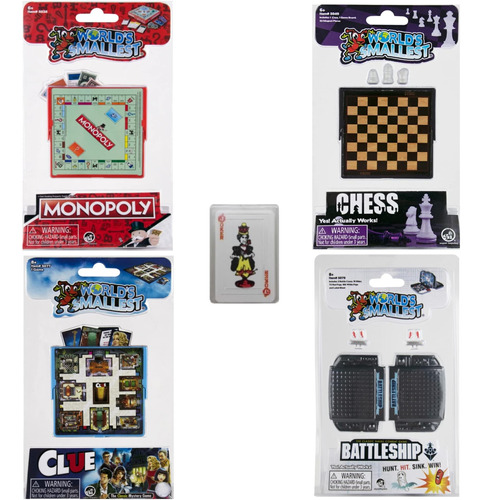 Paquete De Juegos Clásicos En Miniatura ' Monopoly ' Ajedrez