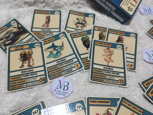 Mazo Brainrot Cartas De Poder + Stickers De Regalo Juego D M
