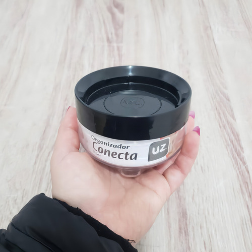 Kit 6 Porta Mantimentos Uz Empilhável 300ml Organizador