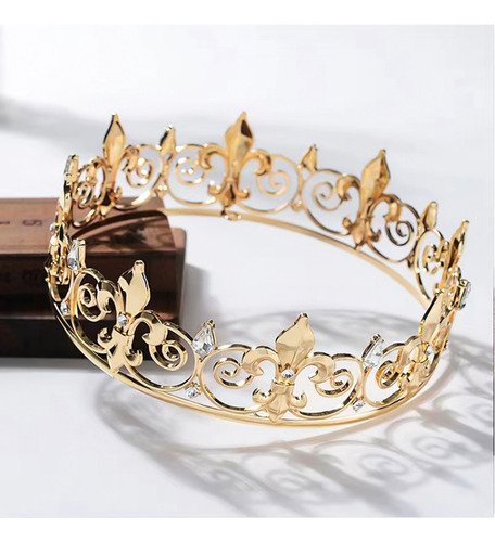 Royal King Crown For Men - Metal Prince Crowns And Tiaras