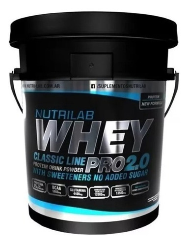 Whey Pro 2.0 5 Kg Nutrilab Suplementos Proteínas De Suero