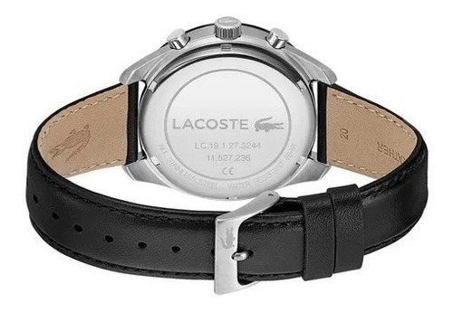 Reloj Lacoste Correa Piel Color Negro Caballero 2011109