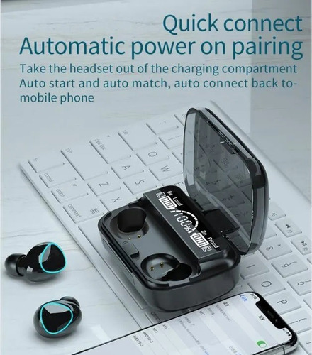 Nnn Audífonos In-ear Inalámbricos Bluetooth M10 Negro Color