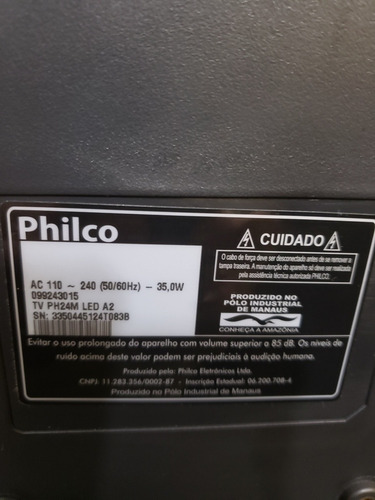 Tv Monitor 24 Philco Led Full Hd,usb,conversor Digital
