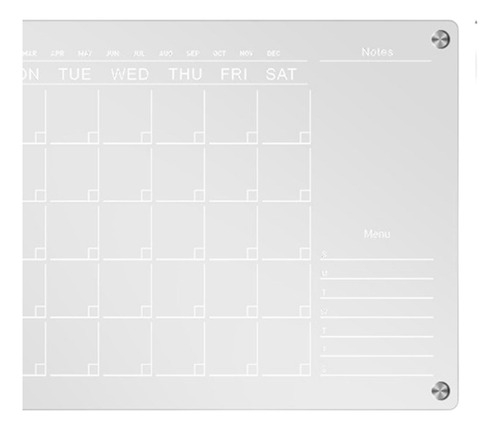 Pizarra De Borrado Para Nevera, Calendario Para