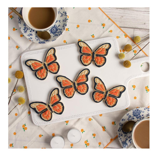 Cortador De Galletas De Mariposa Monarca, 1 Pieza Bakerlogy