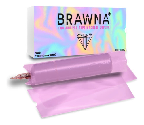 Brawna 200 Fundas Para Bolgrafos De Tatuaje Rosa | Cubiertas