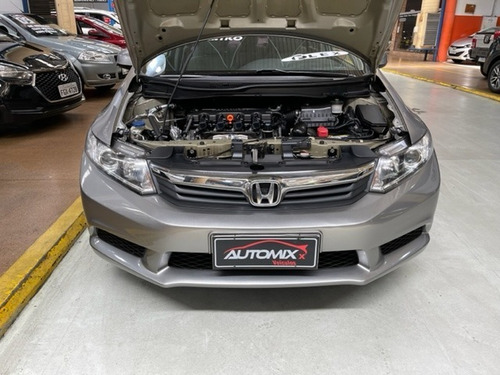 Imagem 11 de 14 de Honda Civic Lxs 2014 Cinza