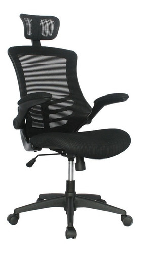 Imagen 3 de 7 de Silla De Oficina Tubara Presidente Braz Abatible Base Nylon