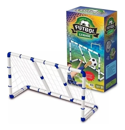 Arco De Futbol Grande Con Red 1.8 X 1.2 Mts De Plastico
