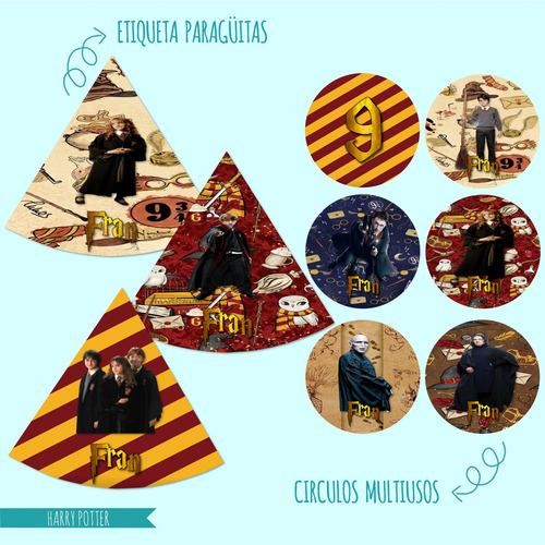 Harry Potter Kit Cumpleaños Imprimible Editable Candy Bar