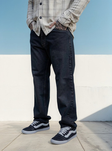 Jean Recto Baggy Hombre