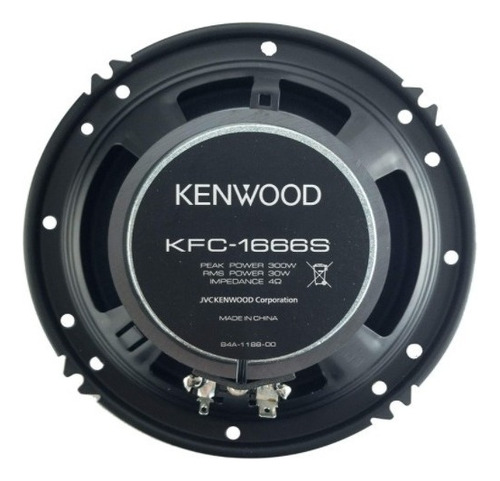 Kenwood Kfc-1666s - Altavoz Coaxial (6,5 Pulgadas)