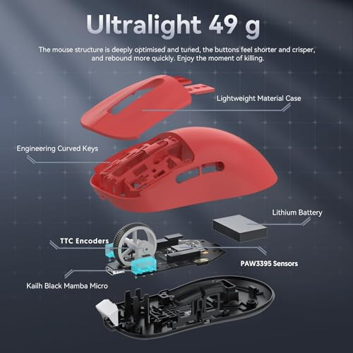 Attack Shark X3: Mouse Gamer Inalmbrico Ultraligero 26000 Dp