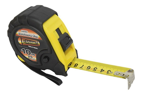 Imagen 1 de 6 de Cinta Metrica 10mts Essamet Ancho 25mm Triple Freno