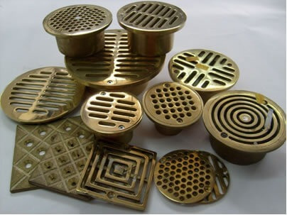 Rejillas De Bronce Standar Y Ciegas De 2, 3, 4, 6 Pulgadas