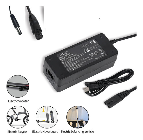 Cargador Adaptador Cc 42v Para Hover-1 36v Y Modelos Similar