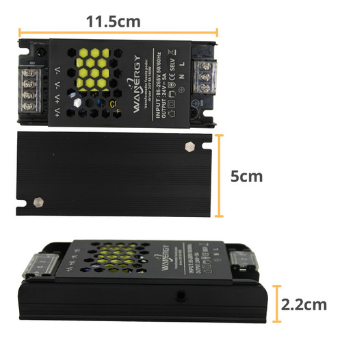 10 Transformador Eliminador Fuente Poder Driver 24v 5a 100w
