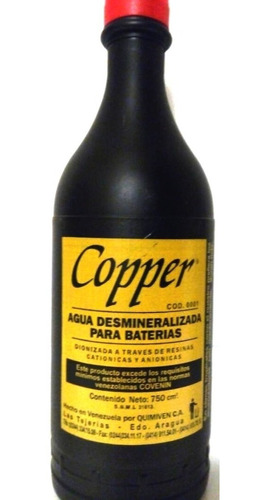 2 X Agua De Baterias Copper Anaco Desmineralizada Bateria