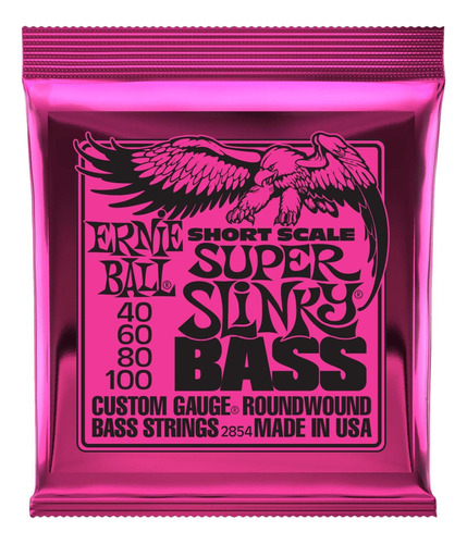 Encordadura Ernie Ball 2854 Super Slinky Escala Corta