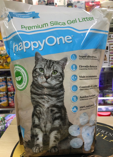 Arena Para Gatos Happyone Gel De Sílice 3,8l 