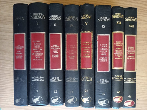 Lote Georges Simenon, 8 Libros, Hyspamerica