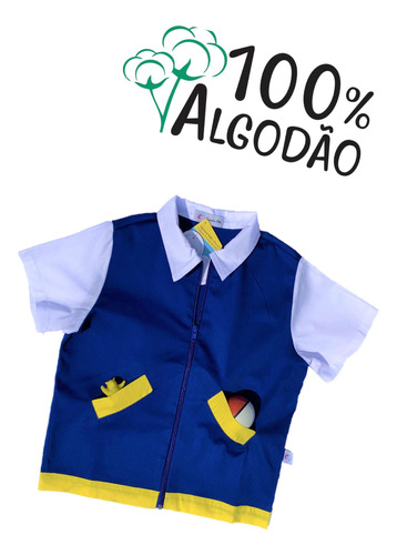 Fantasia Colete Ash Infantil Algodão