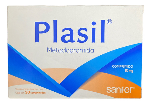 Plasil Metoclopramida Hci 10mg Caja Con 30 Comprimidos