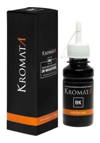 Tinta Kromata Negativo,fotolito Carimbos,gráficas E Silk Cor Da Tinta Preto