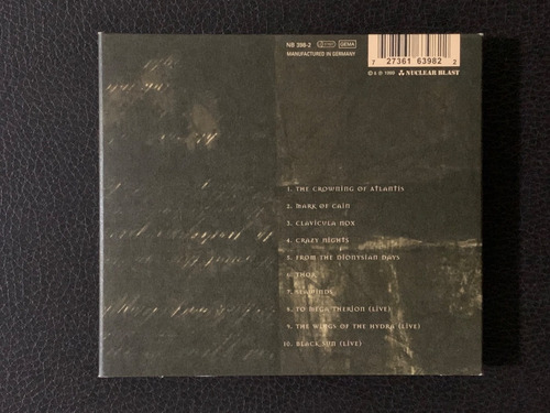 Therion Crowning Of Atlantis Digipack Importado Ed Limitada