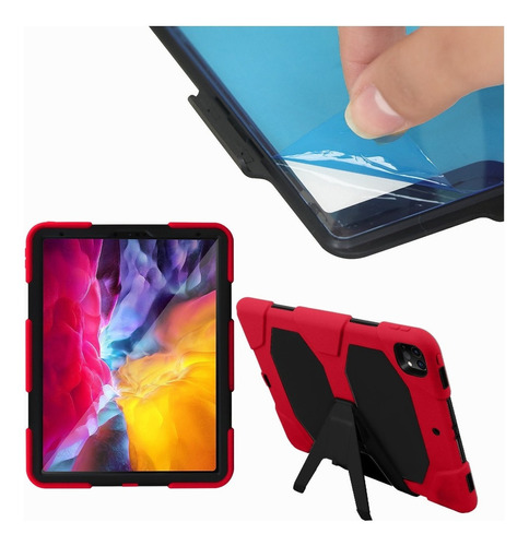 Funda Rígida Para Tablet Slim Company Pro 12.9-2020/2018 Color Rojo