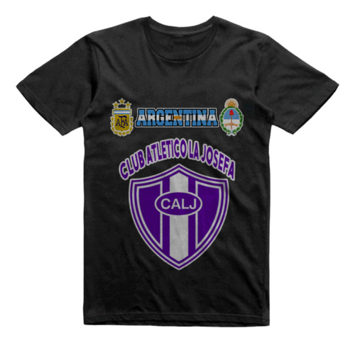 Remera Algodon Negra Club La Josefa Campana