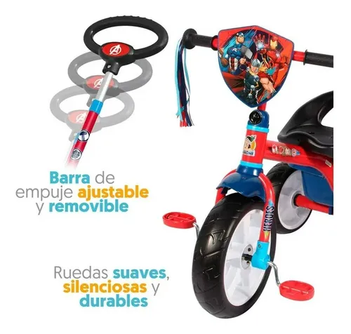Triciclo Apache Avengers Grande Barra De Empuje Ni o Cuotas sin