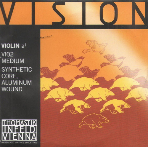 Corda de violino Thomastik Vision Synthetic Medium 2ª 4/4