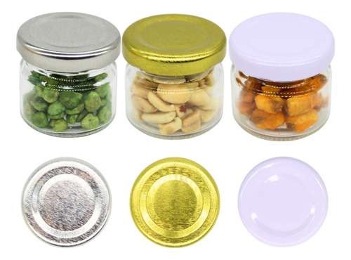 Frasco De Vidrio 1 Oz 30 Ml 50 Pz Recuerdos Boda Bautizo Etc Color Dorado