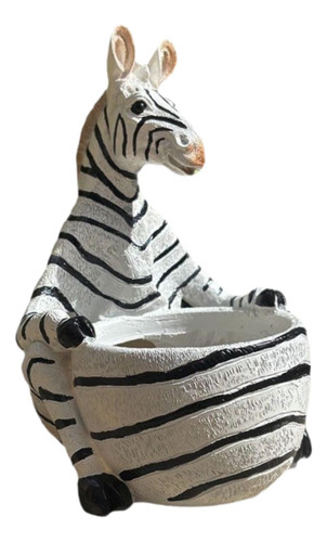 Resina Ponto De Flores Zebra Plantador Interno De Quarto De