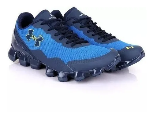 Muy enojado energía hostilidad Tenis Under Armour Scorpio 3 Dark Blue Azul