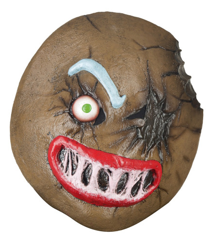 Máscara Galleta Asesina Evil Gingerbread Man Halloween Color Marrón oscuro Horror Xmas