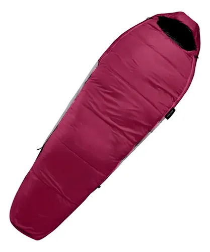 Saco de dormir Trek 500, 5 grados C, Forclaz, color burdeos G