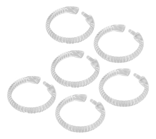 Anillos De Cortina, 24 Unidades, Ganchos De Ducha En Forma D