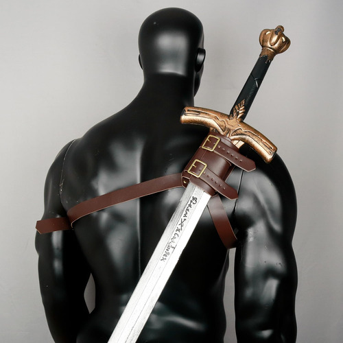 Espada Medieval De Cuero Con Cinturón De Hombro Para Cosplay