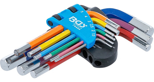 Juego Llaves Allen Hexagono Corta 9pcs 1,5-10 Mm | Bgs 74454