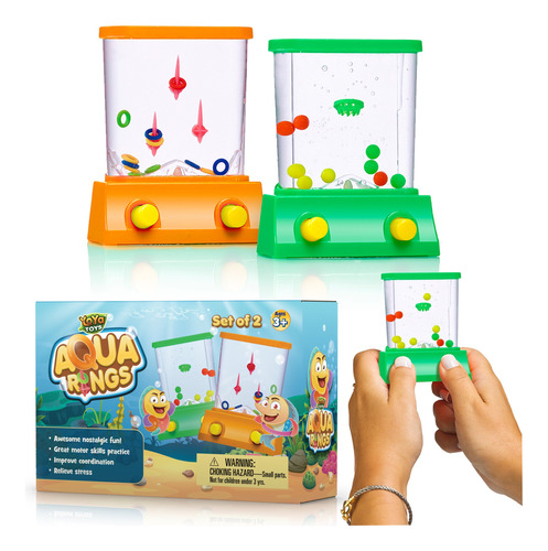 Yoya Toys Juego De 2 Juegos De Agua De Mano, Juego De Un Lan