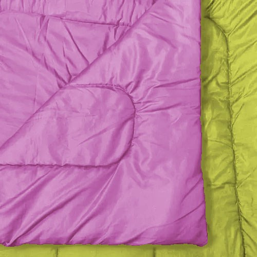 Acolchado De 1 1/2pl. Reversible Directo De Fabrica!!! Color Verde Manzana/fucsia