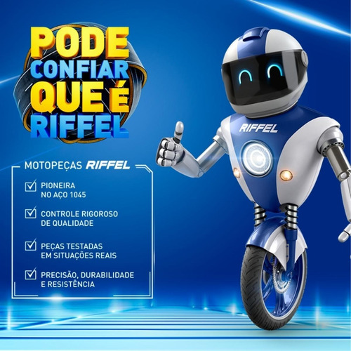 Kit Relação Ys 250 Fazer 2006 A 2017 Top Com Retentor Riffel