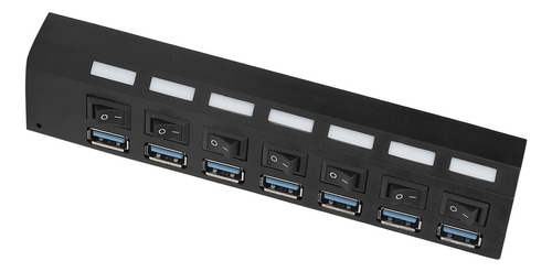 Hub De Várias Portas Usb 3.0 7 Divisor Individual De Alta V