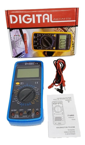 Multímetro Tester Digital Modelo Dt - 9205a + Manual