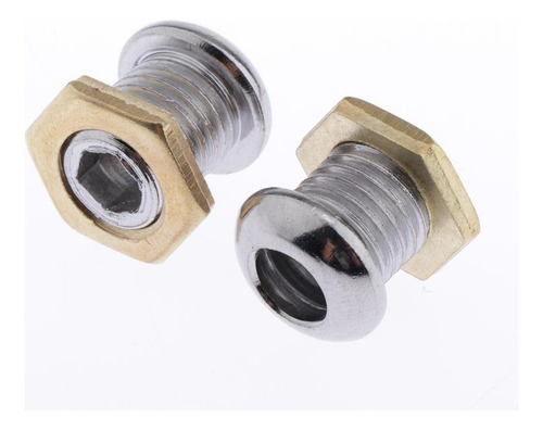 = 20 Piezas Plateadas 1/2 Cast Drum Set Partes Para Bajo Tom
