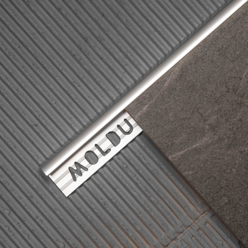 Guardacanto Curvo Aluminio S/tratamiento 9x2500 Mm Moldumet Sin Tratamiento