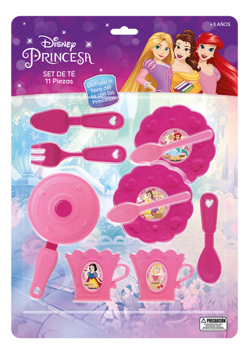 Set De Te 11 Piezas En Blister Princesas Disney